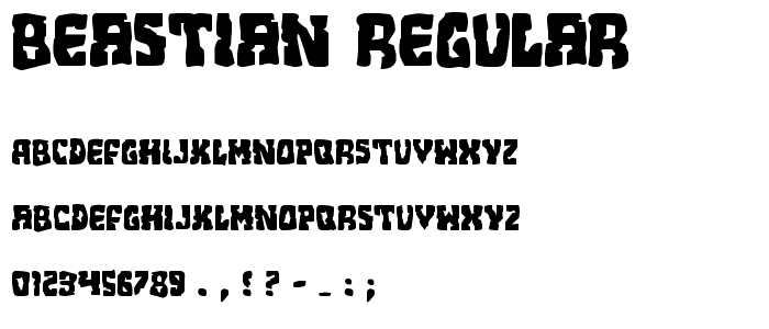 Beastian Regular font